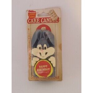 Bugs Bunny Birthday Loony Tunes Cake Topper Candle  Vintage 1979 Warner Bros